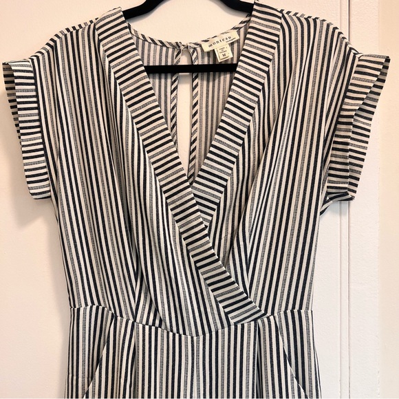 Monteau, SZ M, Striped Wide Jumpsuit, No Belt - Picture 7 of 7